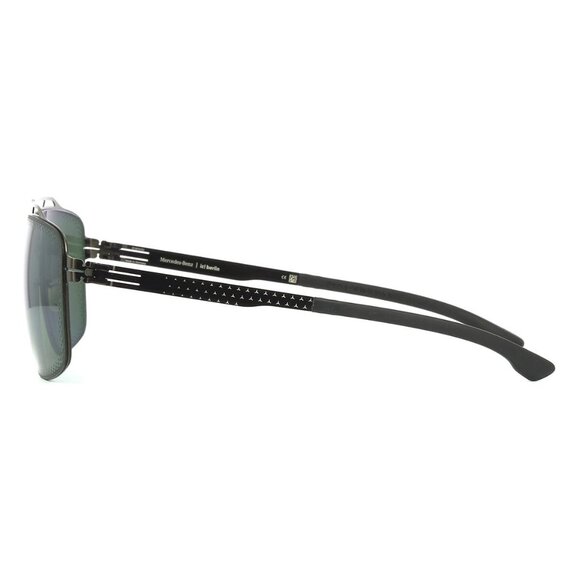 New IC! BERLIN gla00000000000000164 Grey Polarised Square MB 20 Gun Metal Sungla - Picture 3 of 4